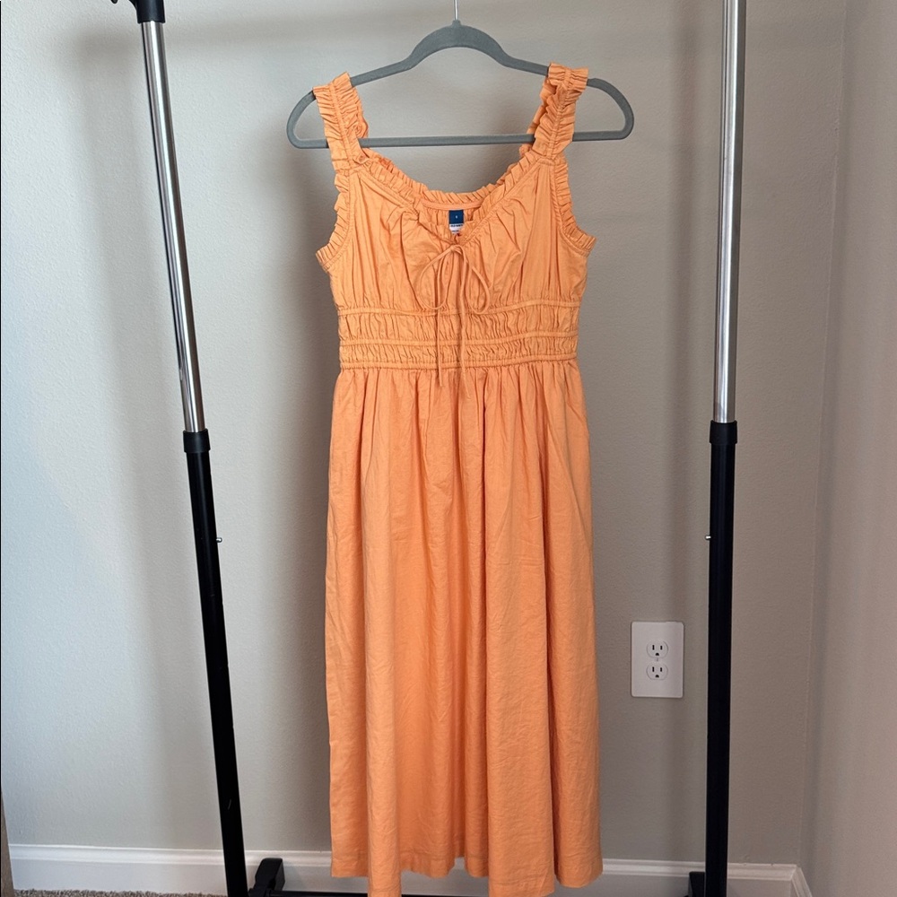 Old Navy Orange Ruffle Dress